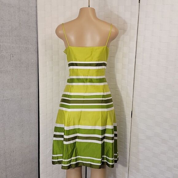 ANN TAYLOR V-NECK WOMEN'S SPAGHETTI STRAP VINTAGE DRESS - Picture 4 of 11